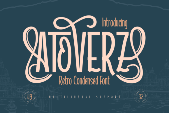 Atoverz: A Timeless Display Font for Editorial Design