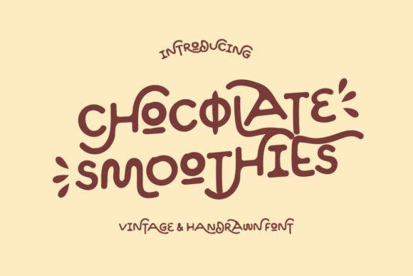 Chocolate Smoothies: A Font That Adds Flavor to Editorial Design