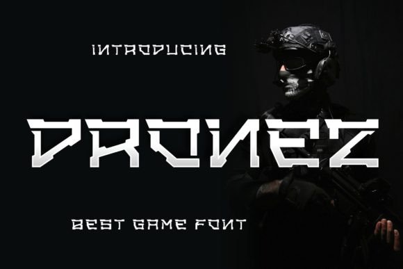Dronez: A Modern Typeface for Futuristic Branding