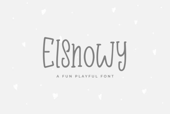 ESnowy: A Delicate Display Font for Creative Branding