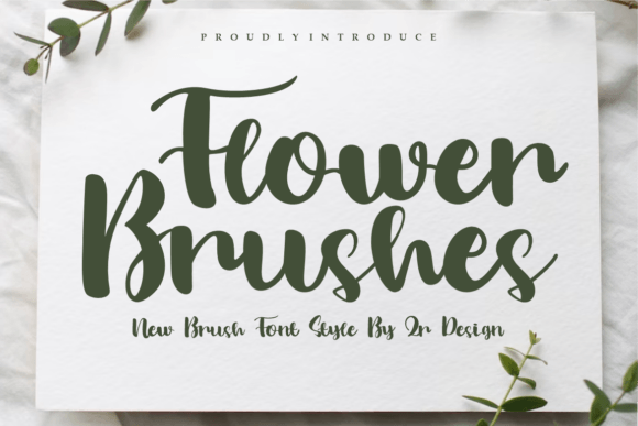 Flower Brushes: A Display Font for Editorial Expression