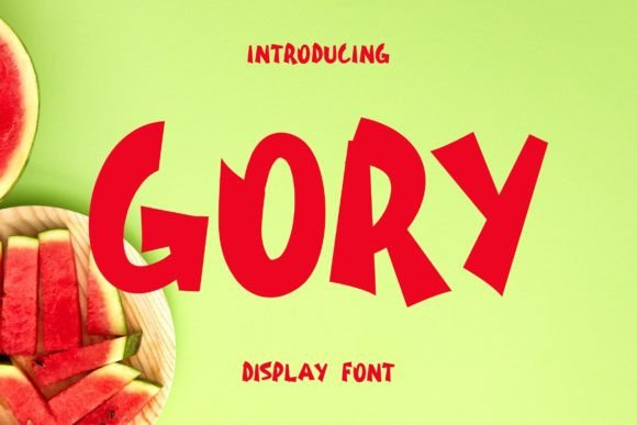 Gory: A Display Font for Crafters and Product Creators