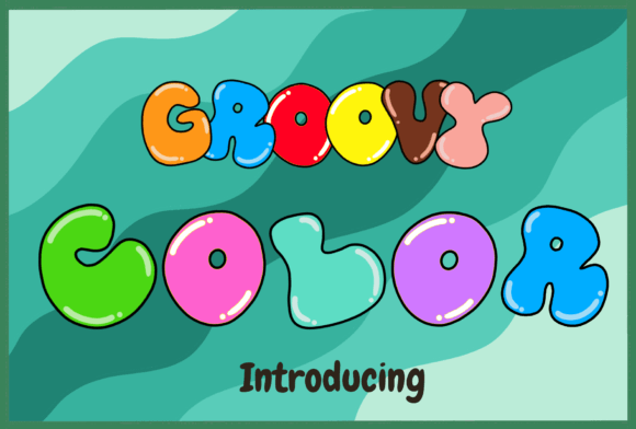 Groovy Color: A Vibrant Display Font for Crafters and Designers