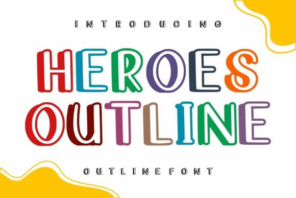 Heroes Outline: A Versatile Display Font for Crafters and Designers