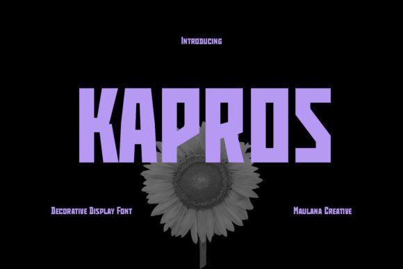 Kapros: A Bold Typeface for Modern Branding