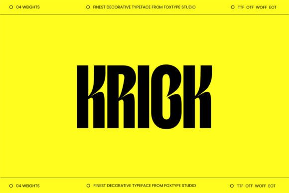 Krick: A Font That Elevates Your Brand’s First Impression