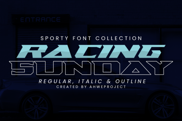 Racing Sunday: A Font for Speed and Impact