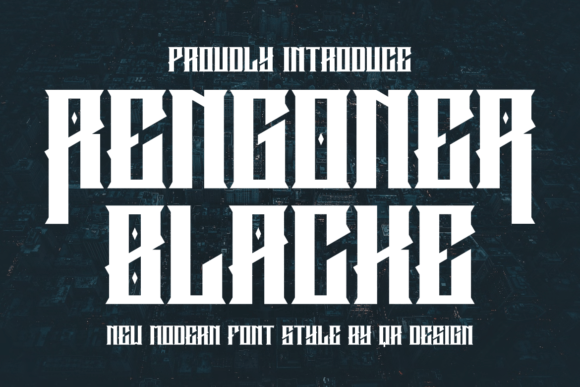 Rengoner Blacke: A Display Font for Editorial Impact