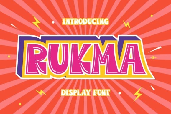 Rukma: A Bold Display Font for Editorial Design
